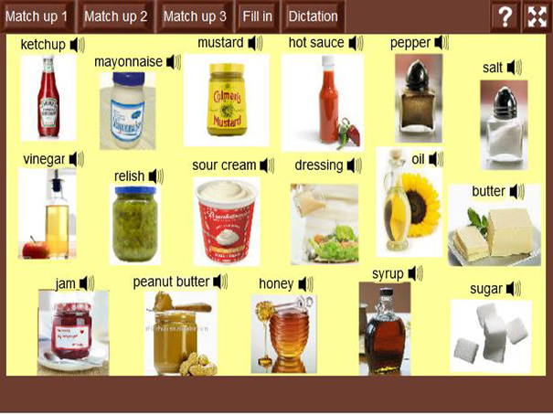 Condiments | English-Guide.org