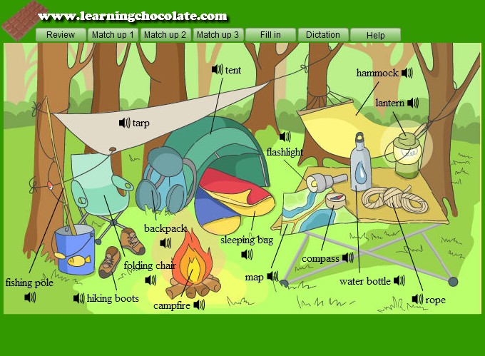Camping Vocabulary | English-Guide.org